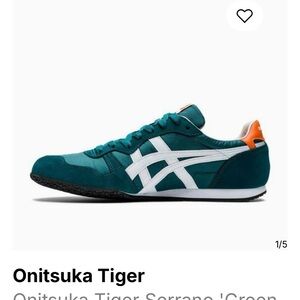 Onitsuka Tiger by Asics Men's Serrano Shoes - Teal and White